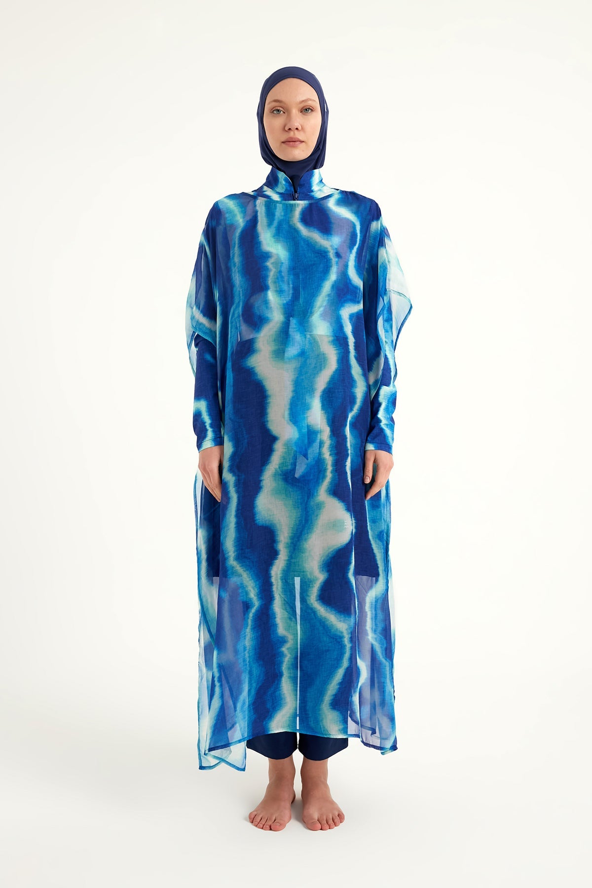 Silky Pareo with Colorful Pattern