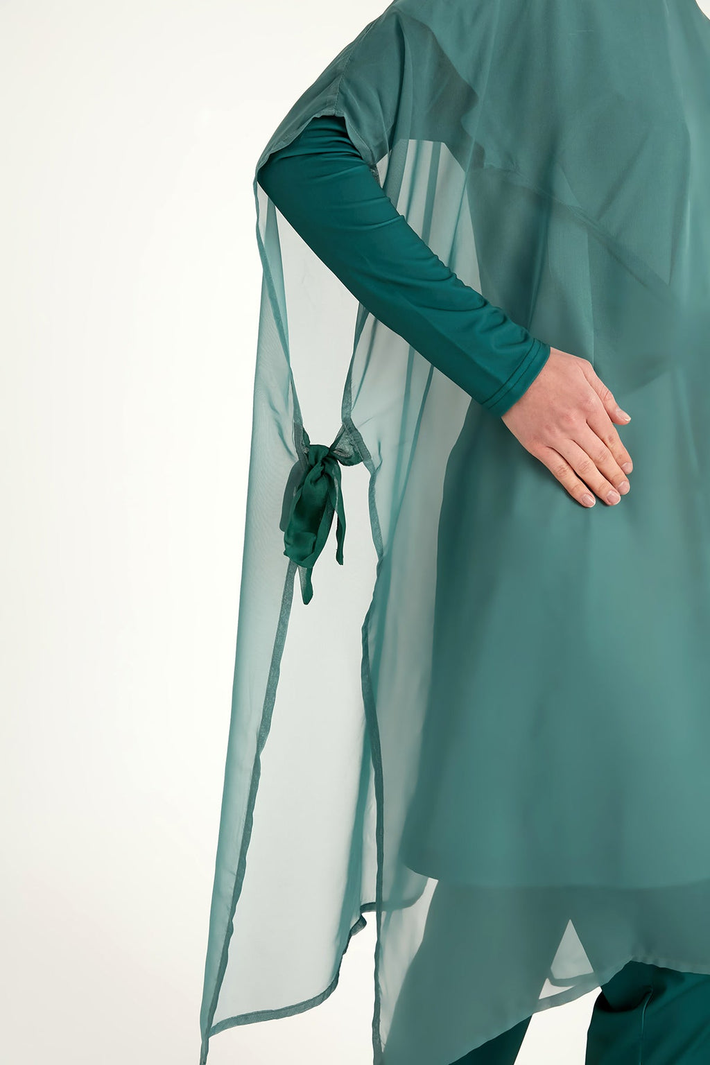 Ju La Nar Green Silky Pareo/ Cover Up
