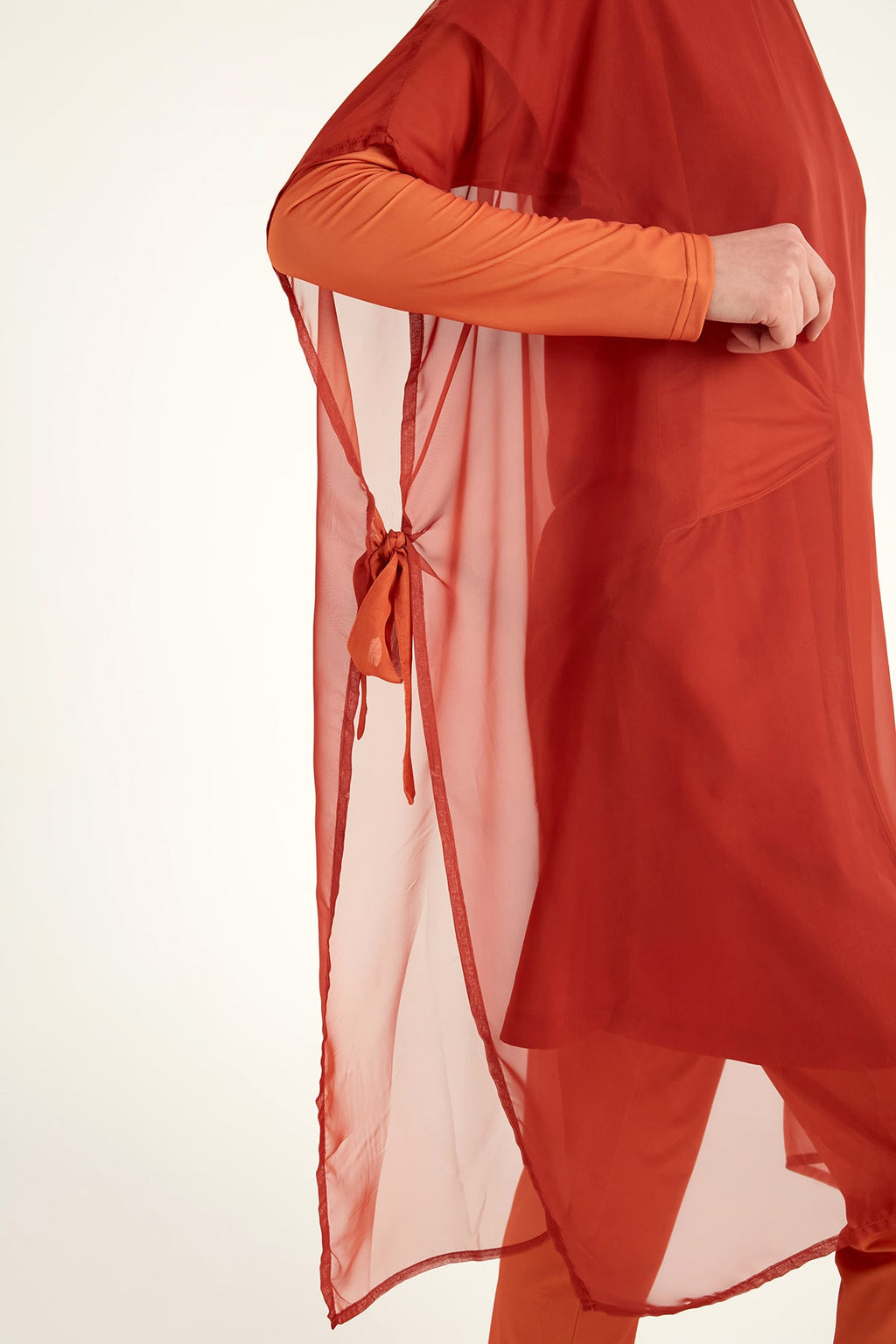 Silky Pareo/Cover-up – Sunset Orange